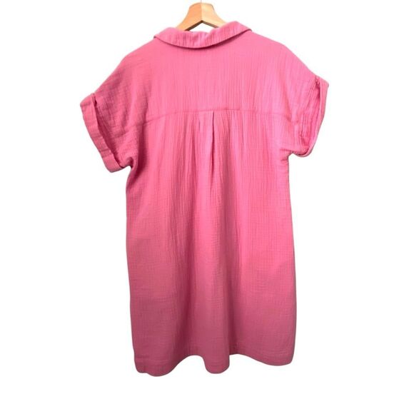 J.Crew Short-Sleeve Gauze Popover Dress with Pockets in Size Small - Picture 5 of 10